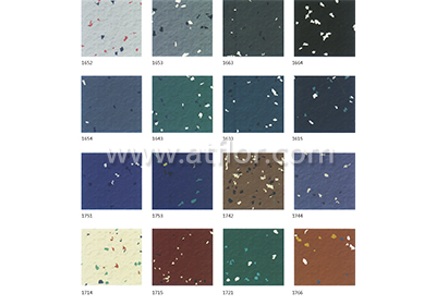 Single Color Hammered Rubber Floor