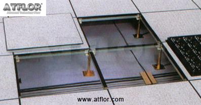 What kind of accessories are used for the installation of anti-static raised access floor?