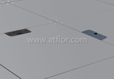 Cutout Bare Steel Raised Access Floor