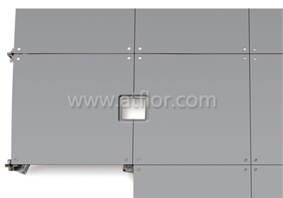 Cutout Bare Steel Raised Access Floor